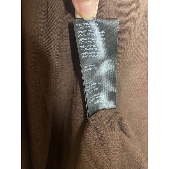 COPY - Anthropologie Wrap Dress Size M Floral Mini Ruffled Purple Bohemian Flow… - Picture 11 of 12